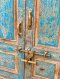 Blue Arched Door with Classic Paneling