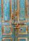 Blue Arched Door with Classic Paneling