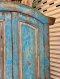 Blue Arched Door with Classic Paneling