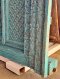 ​Luxurious Old Palace Door Light Blue-Green Rich Carving