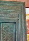 ​Luxurious Old Palace Door Light Blue-Green Rich Carving