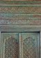 ​Luxurious Old Palace Door Light Blue-Green Rich Carving