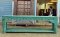 Blue Washed Console Table with Carving