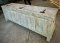 Vintage White Wooden Chest with Fine Carving