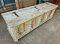 Vintage White Wooden Chest with Fine Carving