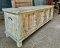 Vintage White Wooden Chest with Fine Carving