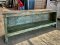 Long Console Table with Brass Decor