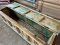 Vintage White Wooden Chest with Fine Carving