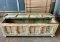 Vintage White Wooden Chest with Fine Carving
