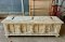 Vintage White Wooden Chest with Fine Carving