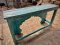 Unique Carved Console Table White Blue Mix Color
