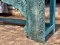 Unique Carved Console Table White Blue Mix Color
