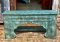 Unique Carved Console Table White Blue Mix Color