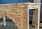 Antique White Washed Counter Table