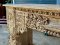Carved Console Table in White Color