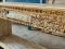 Carved Console Table in White Color