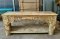 Carved Console Table in White Color