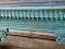 Carved Console Table in White Antique Finishing