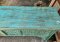 Carved Console Table in Blue