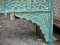 Carved Console Table in Blue
