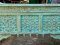 Carved Console Table in Blue
