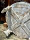 Wooden Side Table Rustic Green Color