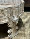 Wooden Side Table Rustic Green Color