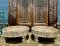 Wooden Side Table Rustic Green Color