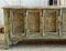 Long Console Table with Brass Decor