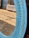 Wooden Wall Mirror with Carving