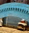 Wooden Wall Mirror with Carving