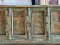 Long Console Table with Brass Decor