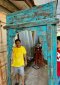 Antique Arch Frame with Carving