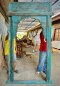 Antique Arch Frame with Carving