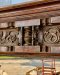 Vintage Arch Wooden Wall Mirror