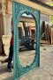 Red Painted Traditional Indian Wall Mirror