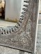 Large White Mirror with Carved Peacocks