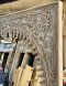 Large White Mirror with Carved Peacocks