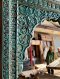 Indian Carved Mirror in Blue Color