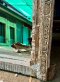 Indian Mirror In White Washed Color