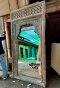 Indian Mirror In White Washed Color