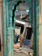 Blue Mirror with Fine Carving