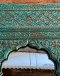 Blue Mirror with Fine Carving