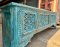 CL77 Gorgeous Blue Carved Console Table