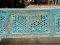 CL77 Gorgeous Blue Carved Console Table