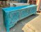 CL77 Gorgeous Blue Carved Console Table