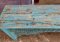 Counter Console Table with Brass Decor