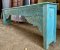 Counter Console Table with Brass Decor