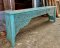 Counter Console Table with Brass Decor