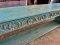 Blue Washed Console Table with Carving